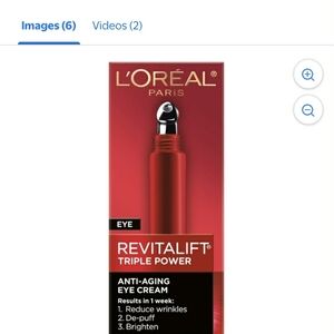 L'Oreal Revitalift Eye Cream Red